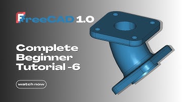FreeCAD Sweep Tutorial for Beginners | How to Create a Sweep Part with Side Flanges (Part Design)
