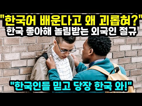 [해외반응] 한국어 배운다고 왜 괴롭혀? 한국을 좋아한다는 이유로 놀림받는 외국인의 절규에 분노 폭발