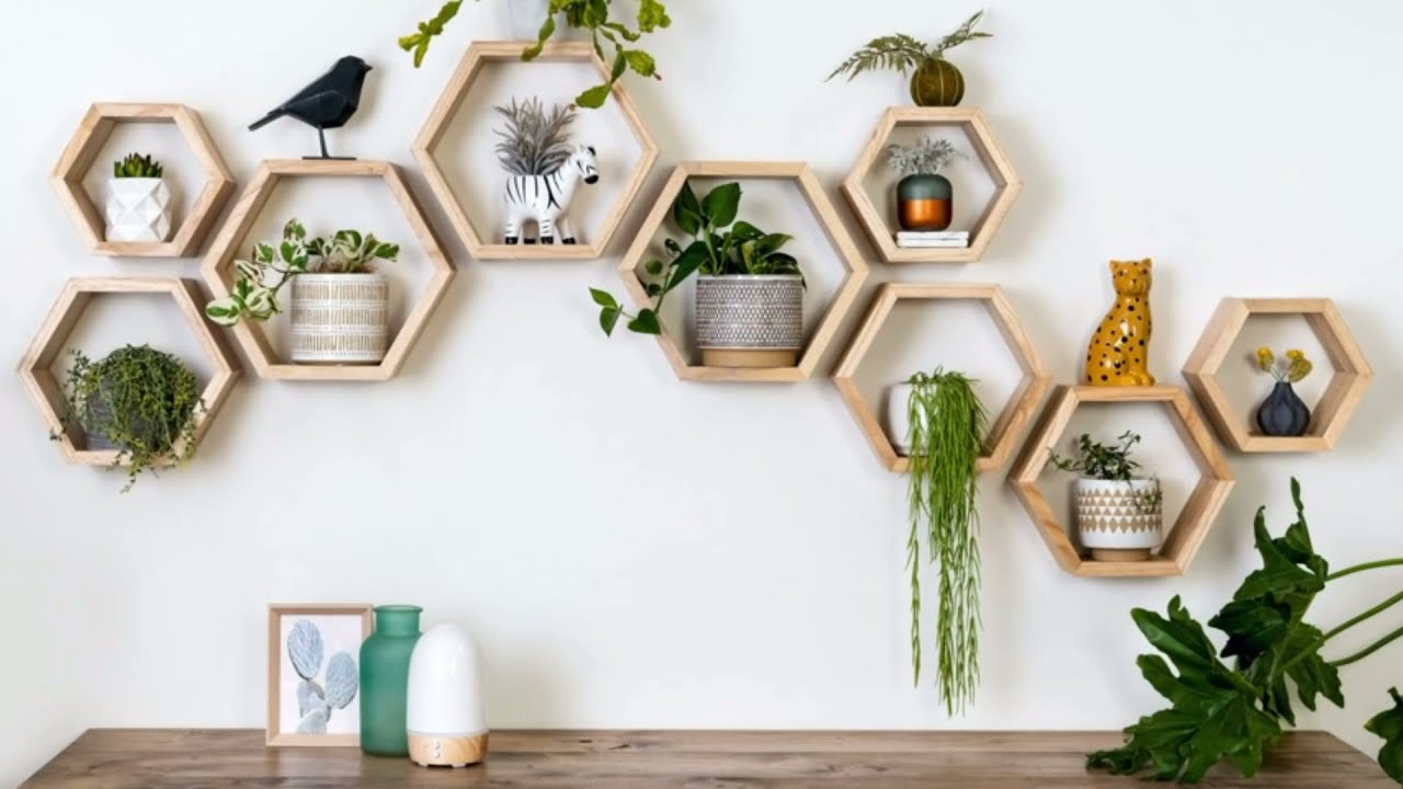 Pack Repisas Hexagonales Flotantes