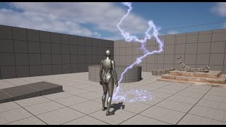 Simple Lightning Strike Part 1 - Custom Lightning Strike with Sparks Unreal Engine Niagara