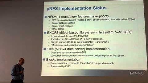 The pNFS Standard and the Latest Developments