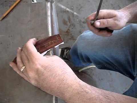 making straight razor scales with a minimum amount of hand tools - YouTube