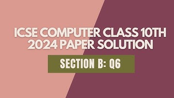Computer 2D Array Question | ICSE Board Exam 2024 Paper Analysis
