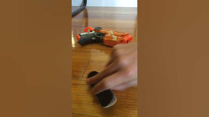 Tech deck ollie over nerf gun 5 times in a row🛹🔫
