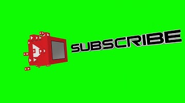 Green screen 3D Animasi Subscribe like and Share