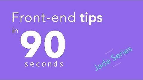 Jade / Pug Tips in 90 Seconds - #1 Series Intro