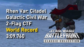 [WR] Star Wars Battlefront II (2024) Speedrun - Rhen Var: Citadel - 2-Flag CTF - GCW in 3:09.760