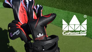 Red Swirl Black Putter Cover Headcover
