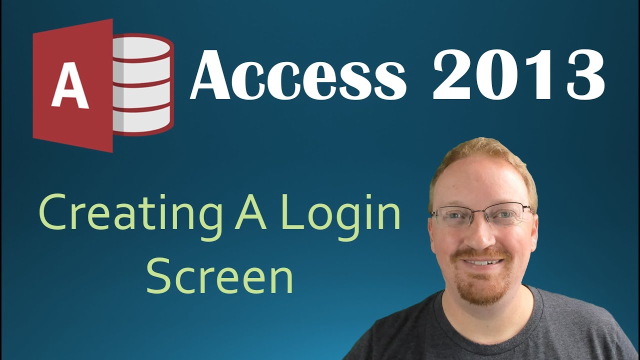 microsoft access 2013 user login