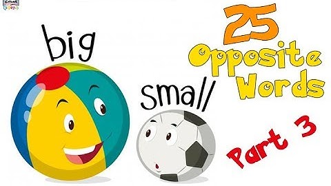 25 Opposite Words | English Opposites for Beginners | E-learning Videos Part 3 #catrackkidstv