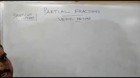 Partial Fraction| Vedic method |Thirumurugan|Mathstimes|