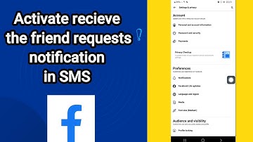 How can you activate receive the friend requests notifications in your SMS On Facebook Lite