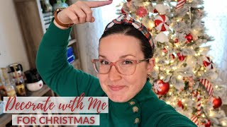 DECORATE WITH ME // Candy Cane + Gingerbread Christmas Decor with Rae Dunn and a new Christmas Tree