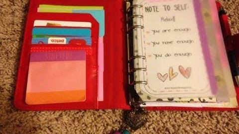 My updated faux filofax / franklin covey planner