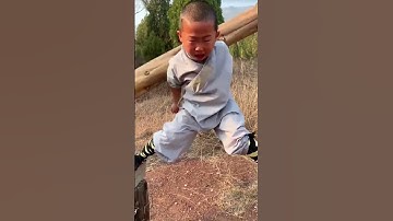 Thumbnail of Very Hard Training for 👀💥😜 Young Shaolin Kid #shorts #shaolin #wushu