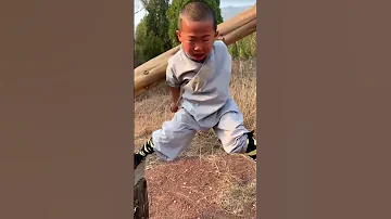 Very Hard Training For Young Shaolin Kid Shorts Shaolin Wushu 