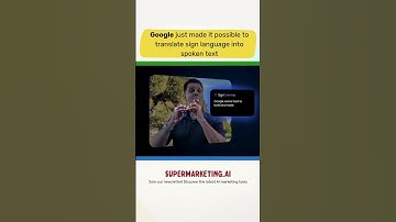 Google just taught AI to understand sign language