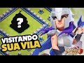 NA MORAL.. EU GANHO É POUCO PRA VER ESSAS COISAS kkk VISITANDO INSCRITOS NO CLASH OF CLANS