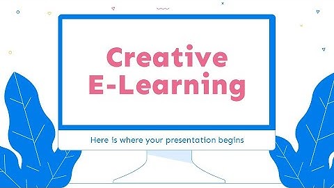 Free Blue E-Learning PowerPoint Template & Google Slides Theme by GreatPPT.com