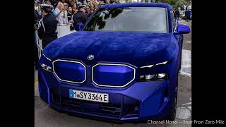 BMW XM MYSTIQUE ALLURE | Ultramarine Velvet and Metallic Sequins | weird or great | #bmw #purple