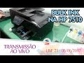 Live Sulink - Instalação do Bulk Ink na HP 7510 (A3) - 06/06/2017