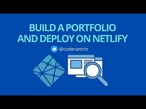 Build a portfolio and deploy it on Netlify | portfolio website