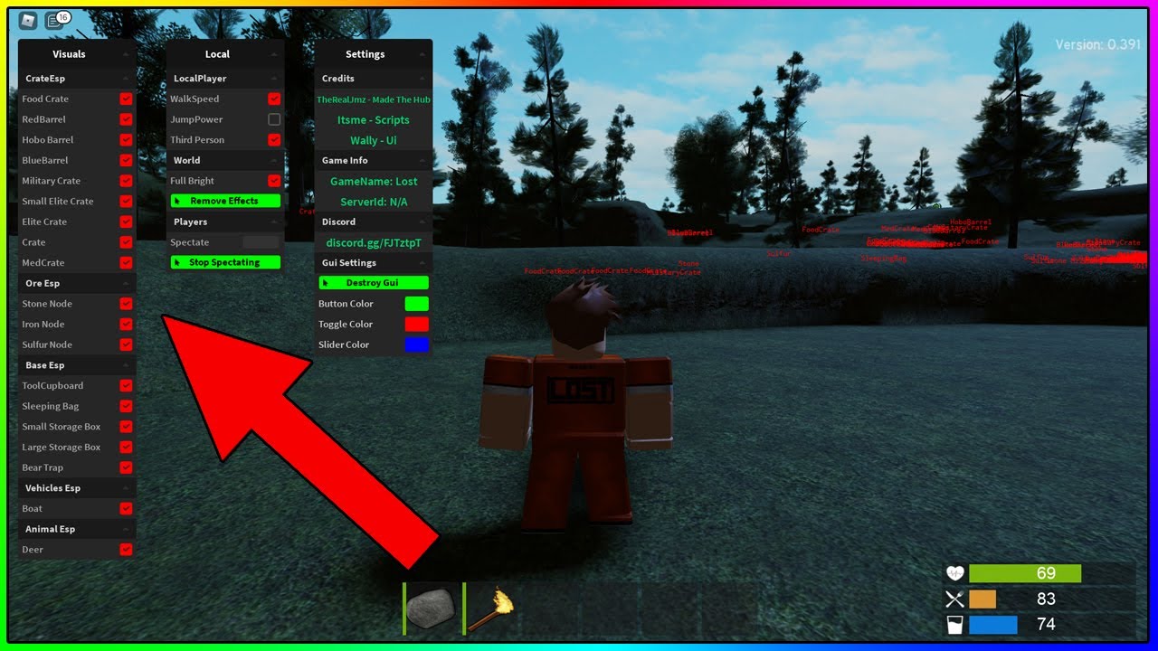 Working Lost Gui Aimbot Esp More Roblox Youtube