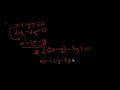 Basic Math - simultaneous equations