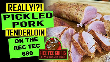 Pickled Pork Tenderloin on the Rec Tec 680 Smoker
