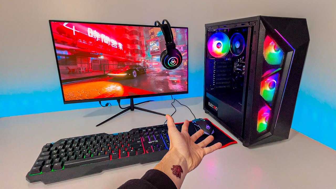 PC GAMER COMPLETO BARATO DA PICHAU - SETUP COMPLETO 