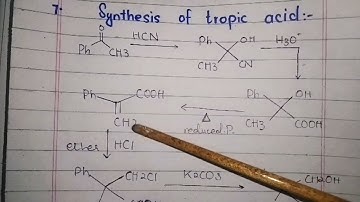 synthesis of tropic acid part | 1
