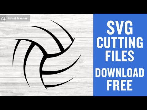 Volleyball Svg Free Cutting Files for Scan n Cut Instant Download