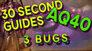 3 Bugs - 30 Second Guides - AQ40