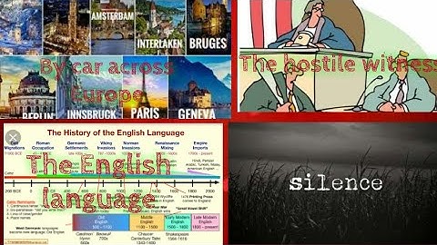 English XI... Chapters " By car across Europe" 2. " The English Language" 3. " The hostile witness"