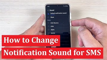 How to Change the Notification Sound for Incoming Messages SMS on Samsung Galaxy A13, A33, A53 & A73