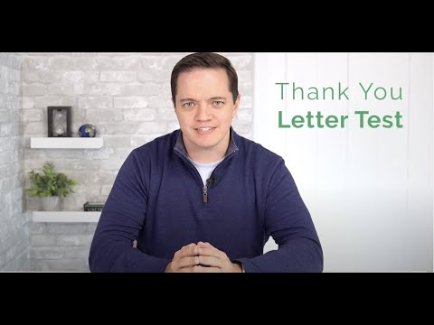 Thank You Letter Test | 5-Minute Fundraising