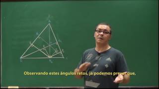 Geometria - Aula 47 - Exercício sobre quadriláteros inscritíveis - Legendado