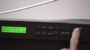 Change the Bender Range on Roland D-110