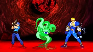 Marvel VS Capcom 2 - Jill/Shuma-Gorath/Captain Commando - Expert Difficulty Playthrough