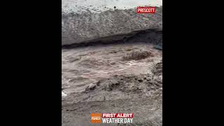 SEVERE flooding reported in the Prescott Valley area on Monday