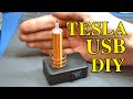 DIY Mini USB Tesla Coil. Как сделать качер Бровина (Катушка Теслы)
