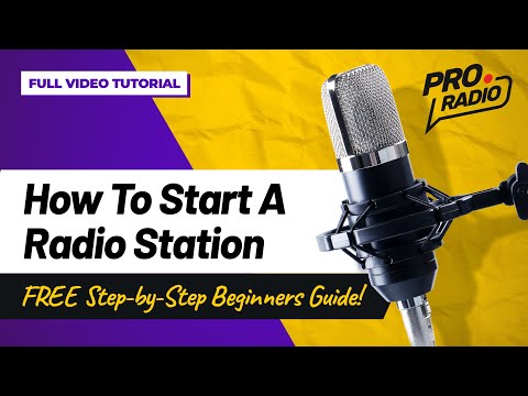 How to Start A Radio Station (FREE step-by-step Beginners Guide!) #radiostation #radio