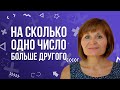 Задачи на кратное сравнение чисел. На сколько одно число больше другого.