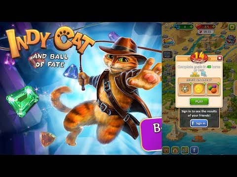 Indy Cat Match 3 Level 14 HD 1080p