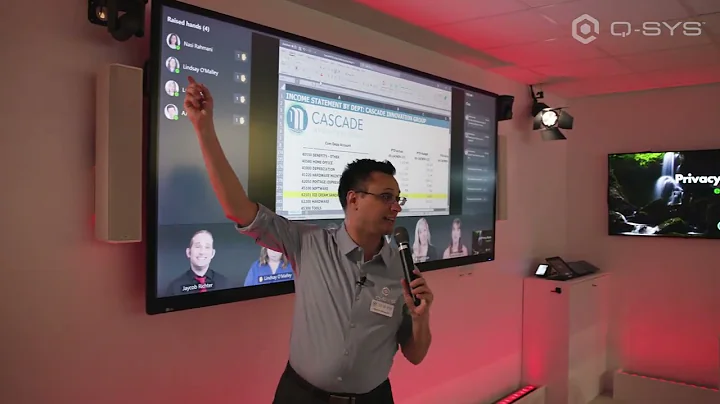 Q-SYS: ISE 2024 - Immersive Collaboration Room