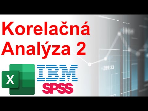 Online kurz IBM SPSS Statistics a MS Excel - Ako na Korelácie, Kovariancie a Korelačnú Analýzu? 📉
