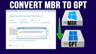 How to Convert MBR to GPT During Windows 11 Installation (Fix 'Disk has MBR Partition Table') How to Convert MBR to GPT During Windows 11 Installation (Fix 'Disk has MBR Partition Table')