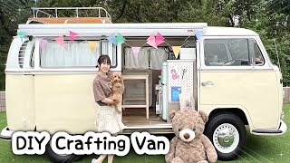 I made a CRAFTING VAN - mini house on wheels