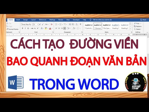 Video: Cách Tạo đường Viền Xung Quanh Văn Bản