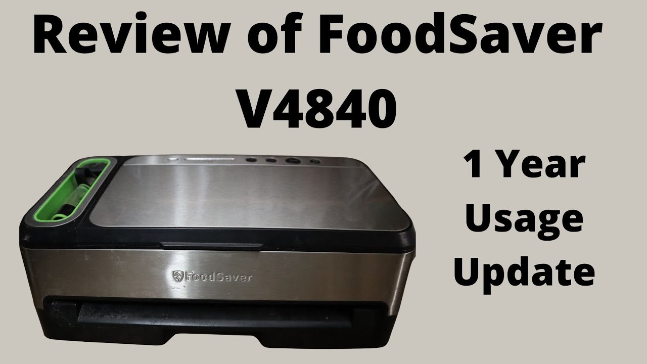 FoodSaver - Sistema de sellado al vacío 2 en 1 con kit de inicio, serie  4800 y v4840, sistema de sellado al vacío